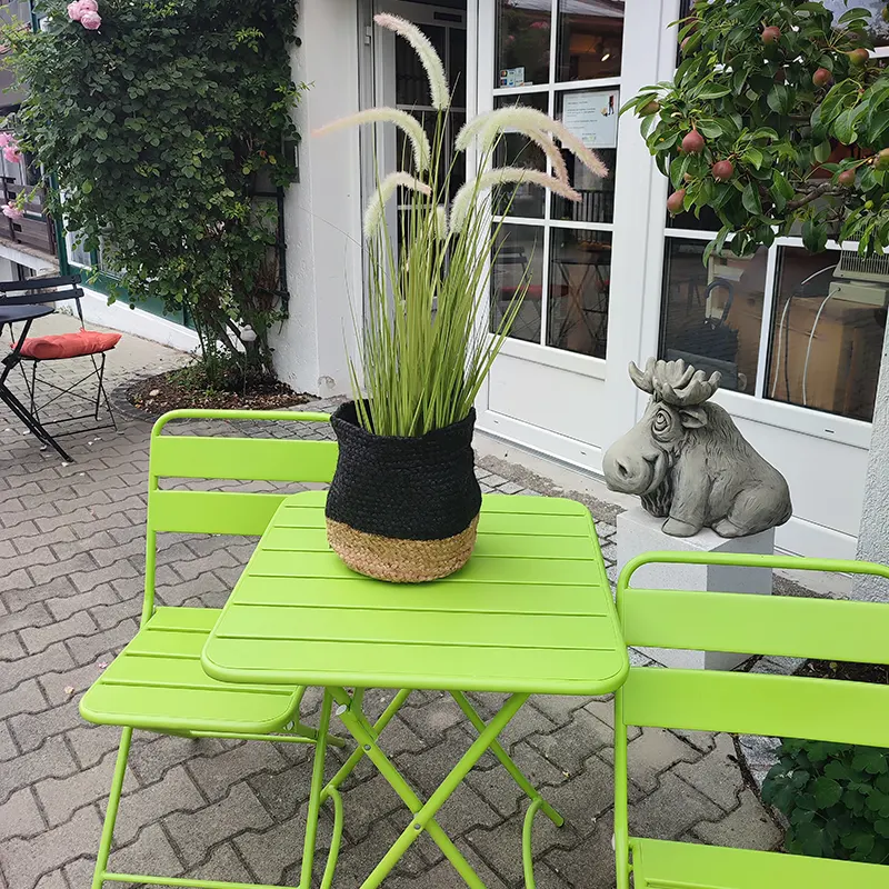 Jutekörbe 3er-Set Natur/Schwarz – Handgefertigt – Bild 3
