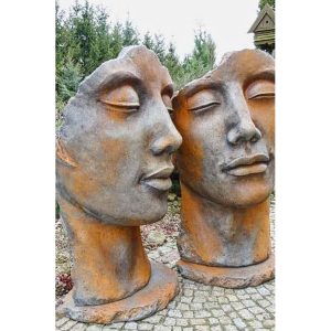 Steinguss Skulptur Mann Frau