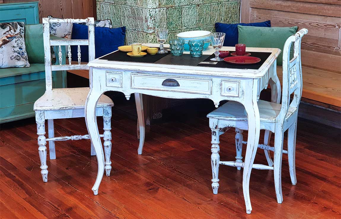 wiener barock tisch und stuehle