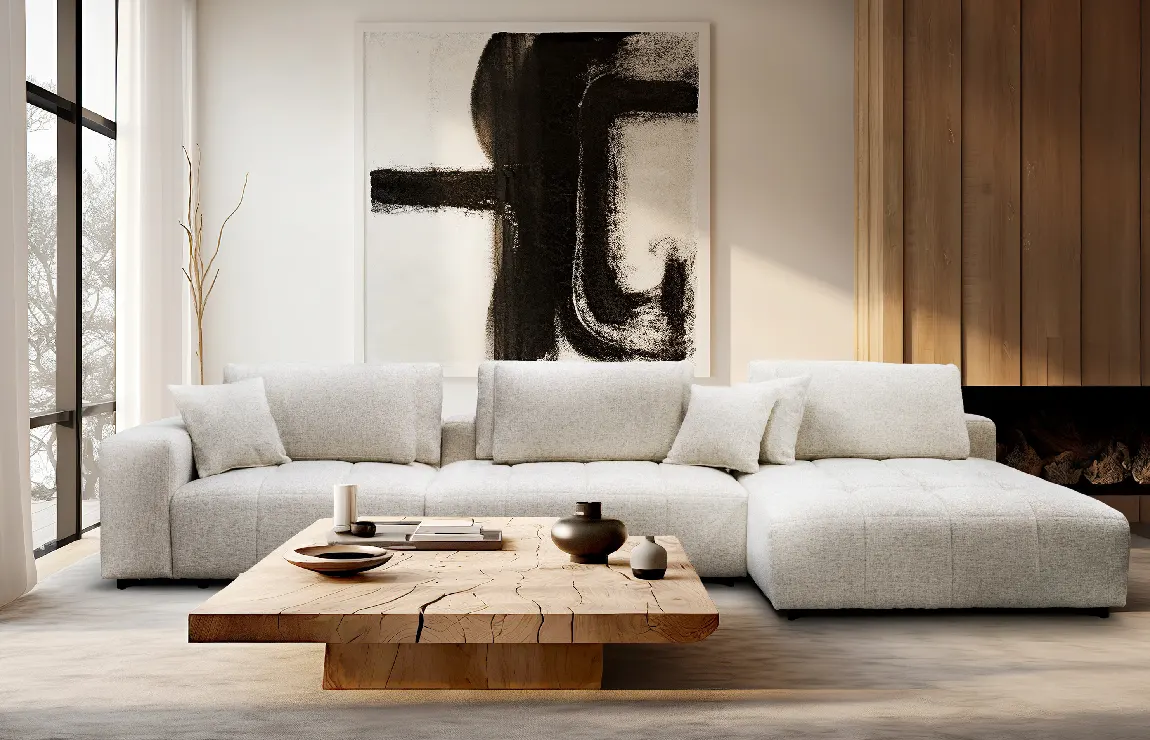 Das Sofa Bella Vista verfügt über ein modernes Design und Komfort.