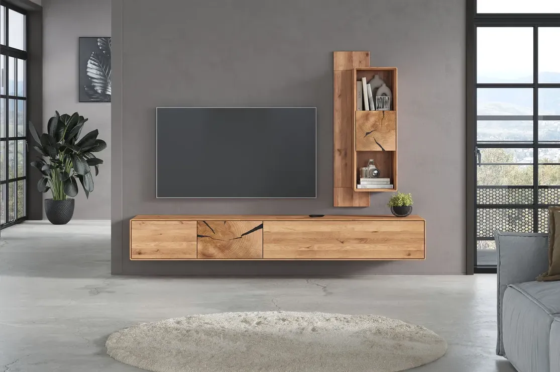 Wandregal, Hängeregal mit Sideboard