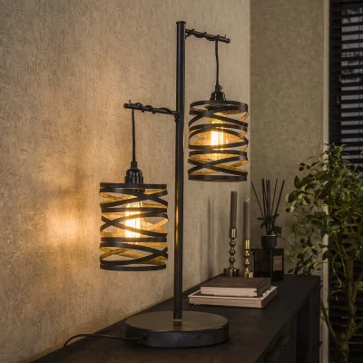 Tischleuchte Spindle 2-Fassungen